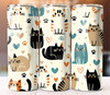 Cat Pattern Cute Cartoon Lover Tumbler 20oz Cup Mug w/ Straw gallery
