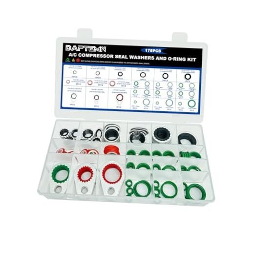 175 PCS A/C Compressor System Seal Washers Kit, 12 Size 175PCS A/C Seal Washers gallery