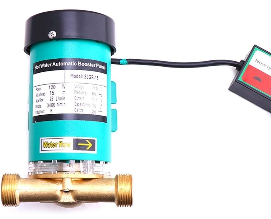 Water Pressure Booster Pump Pressure Pump 1"-3/4" 110V/60Hz 120W 20GR-15 gallery
