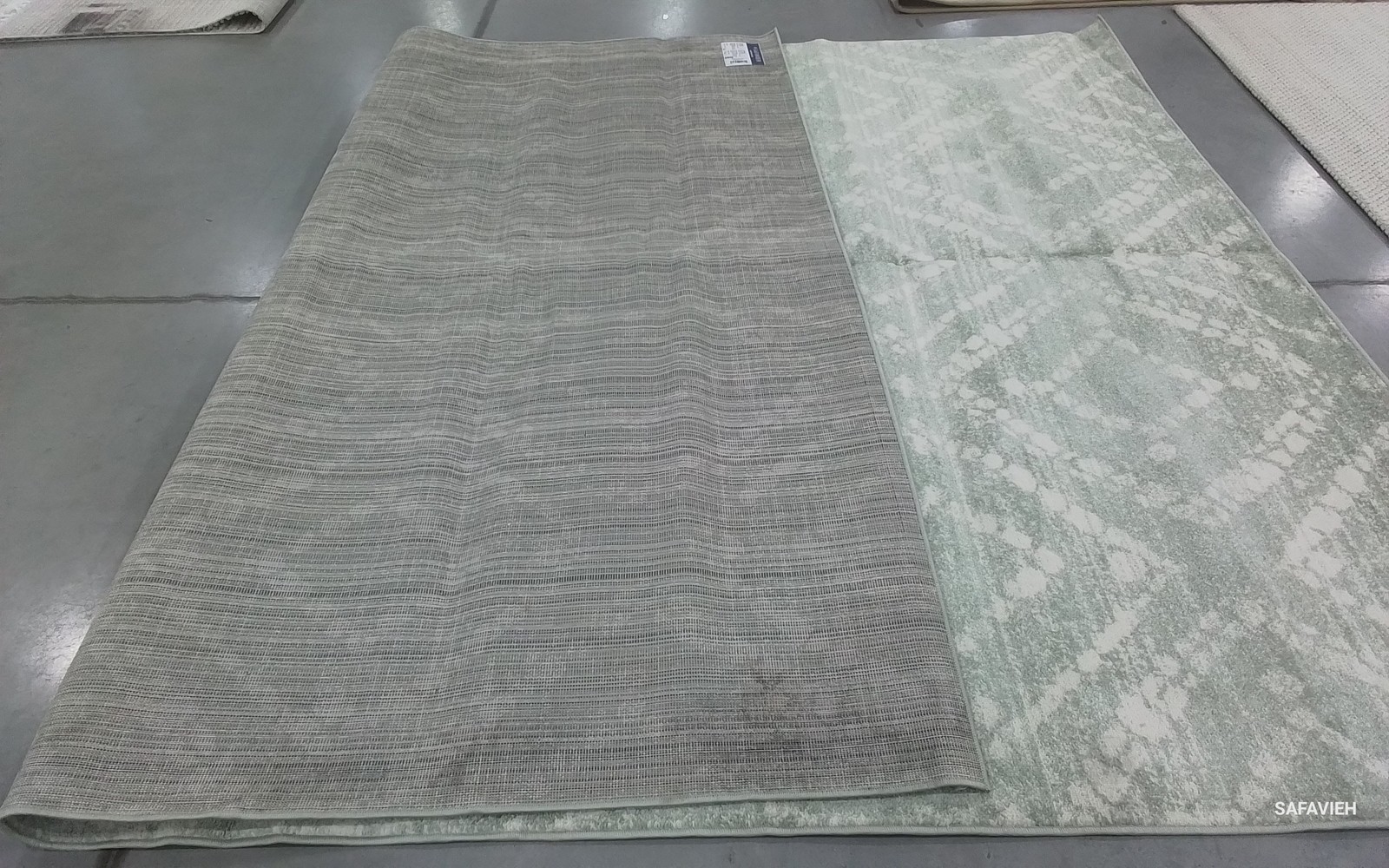 GREEN / IVORY 9'-0" x 12'-0" Back Stain Rug, Reduced Price 1172797734 ADR131Y-9 gallery