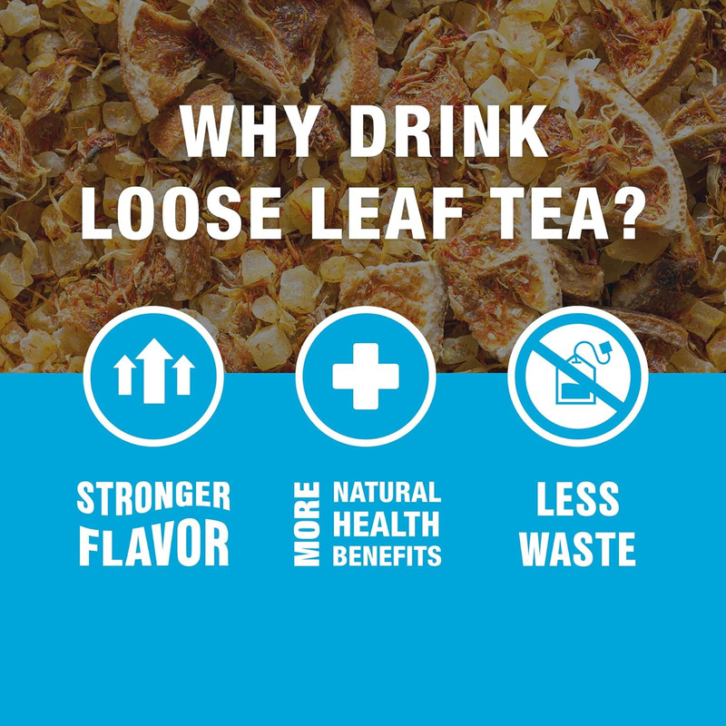 Maui Mango | Loose Leaf | Mango Pineapple Herbal Tea | Premium Non-Caffeinate... gallery