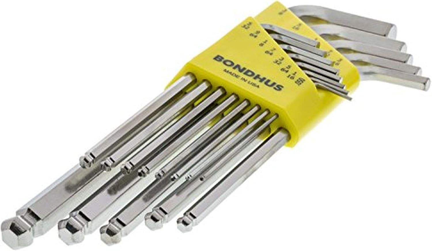 Bondhus 22pc Ball End Hex Key L-Wrench Set BriteGuard 26999 Metric SAE Inch USA gallery