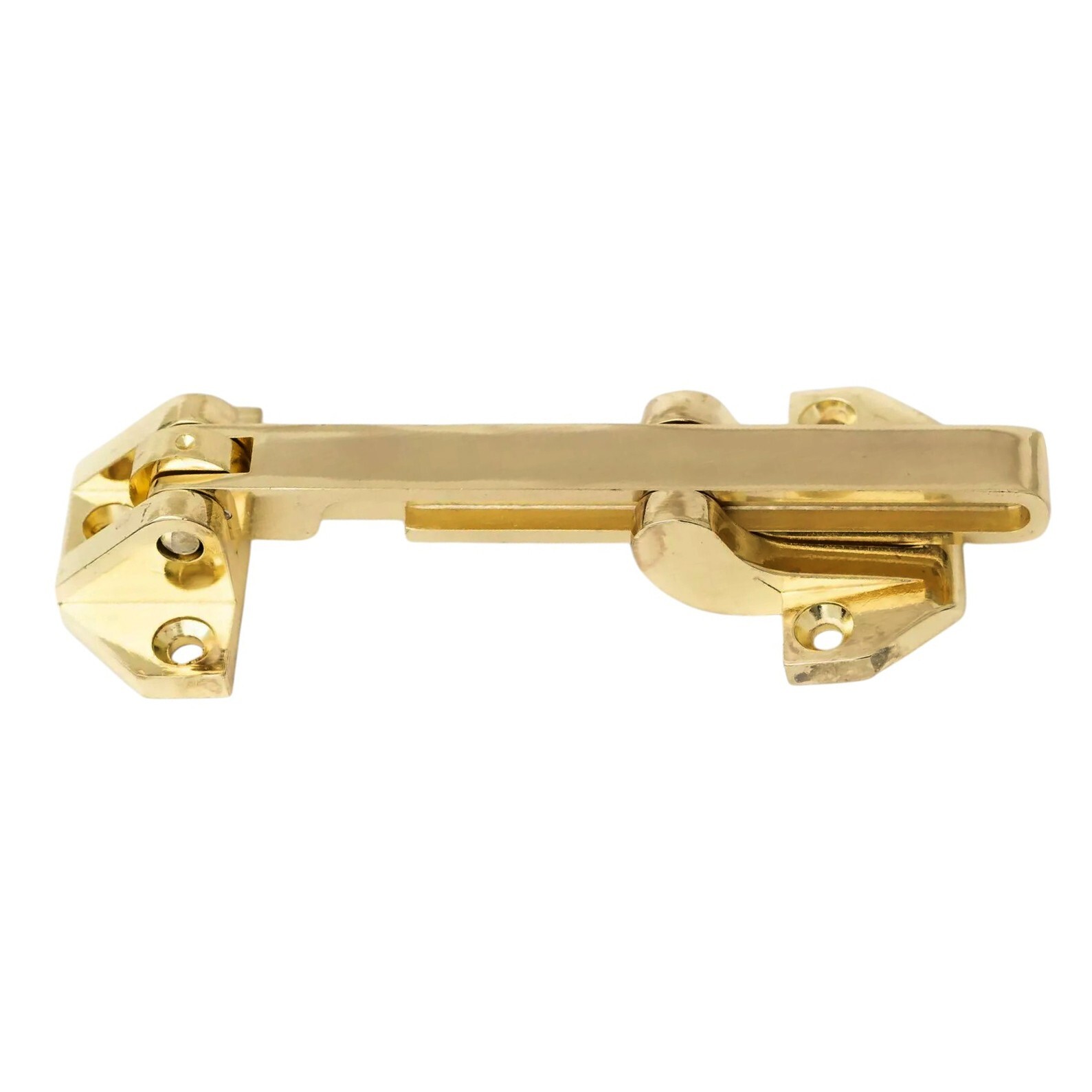 Defiant Door Security Guard Lock Heavy Duty Swing Locker Bright Brass Finish gallery