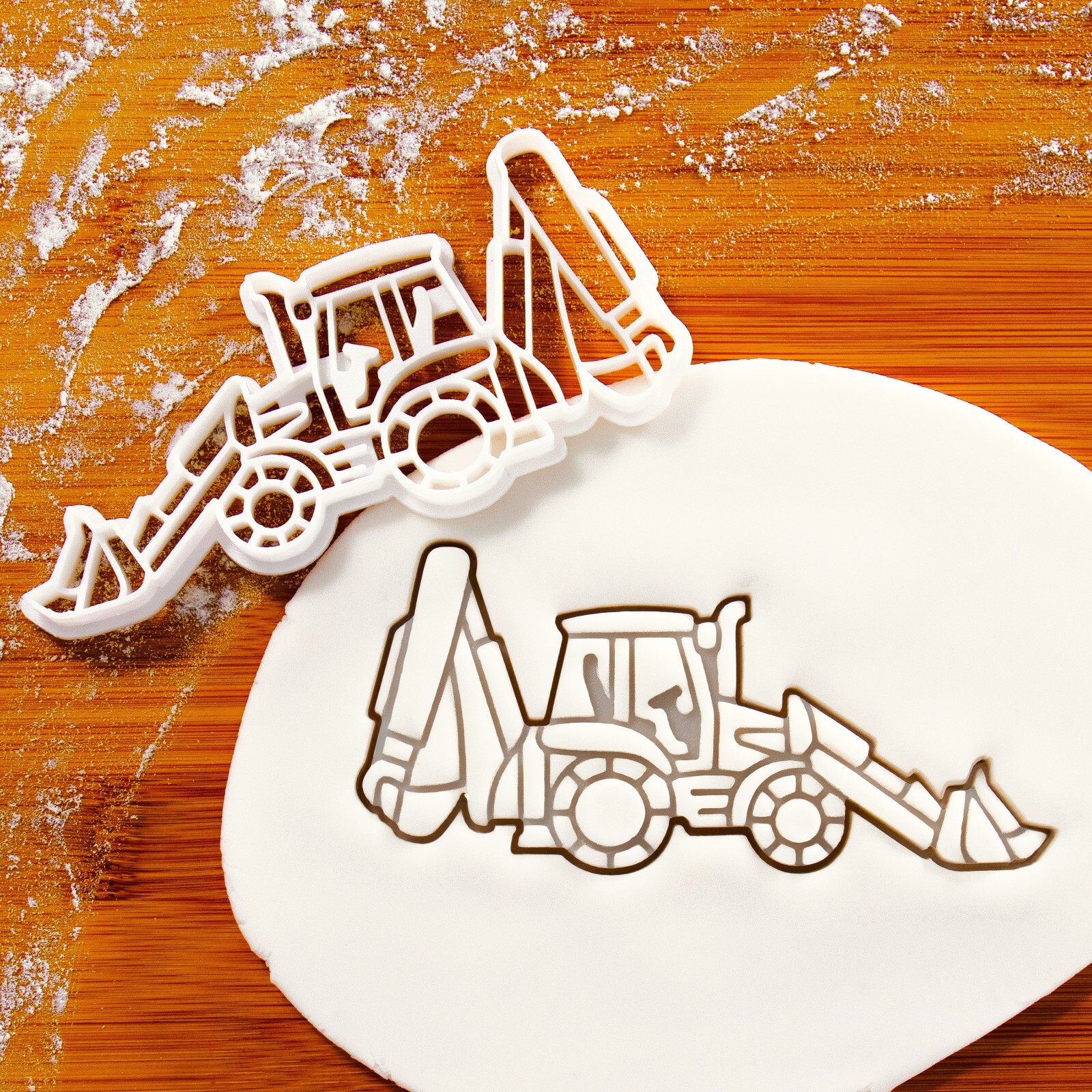 Excavator Digger Cookie Cutter - Construction site builder truck renovation gallery
