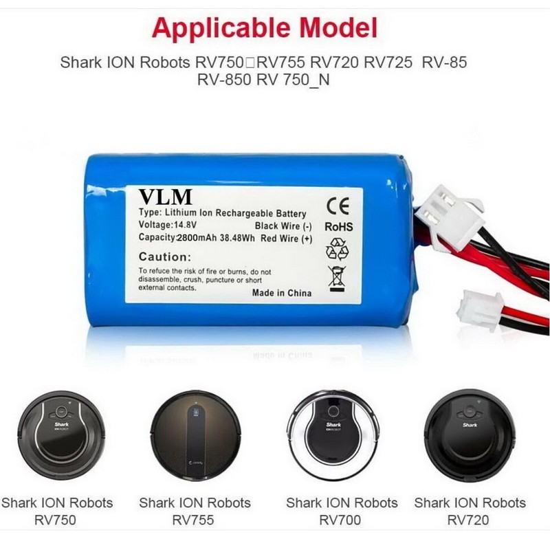 Shark ION Robot Replacement Battery Pack for RVBAT700 for RV750, RV755 RV720 a gallery