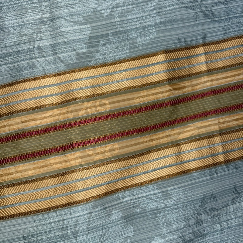 Custom Silk Blend Square Decorator Table Topper Lined 53 X 53 Plus Fringe 4" gallery
