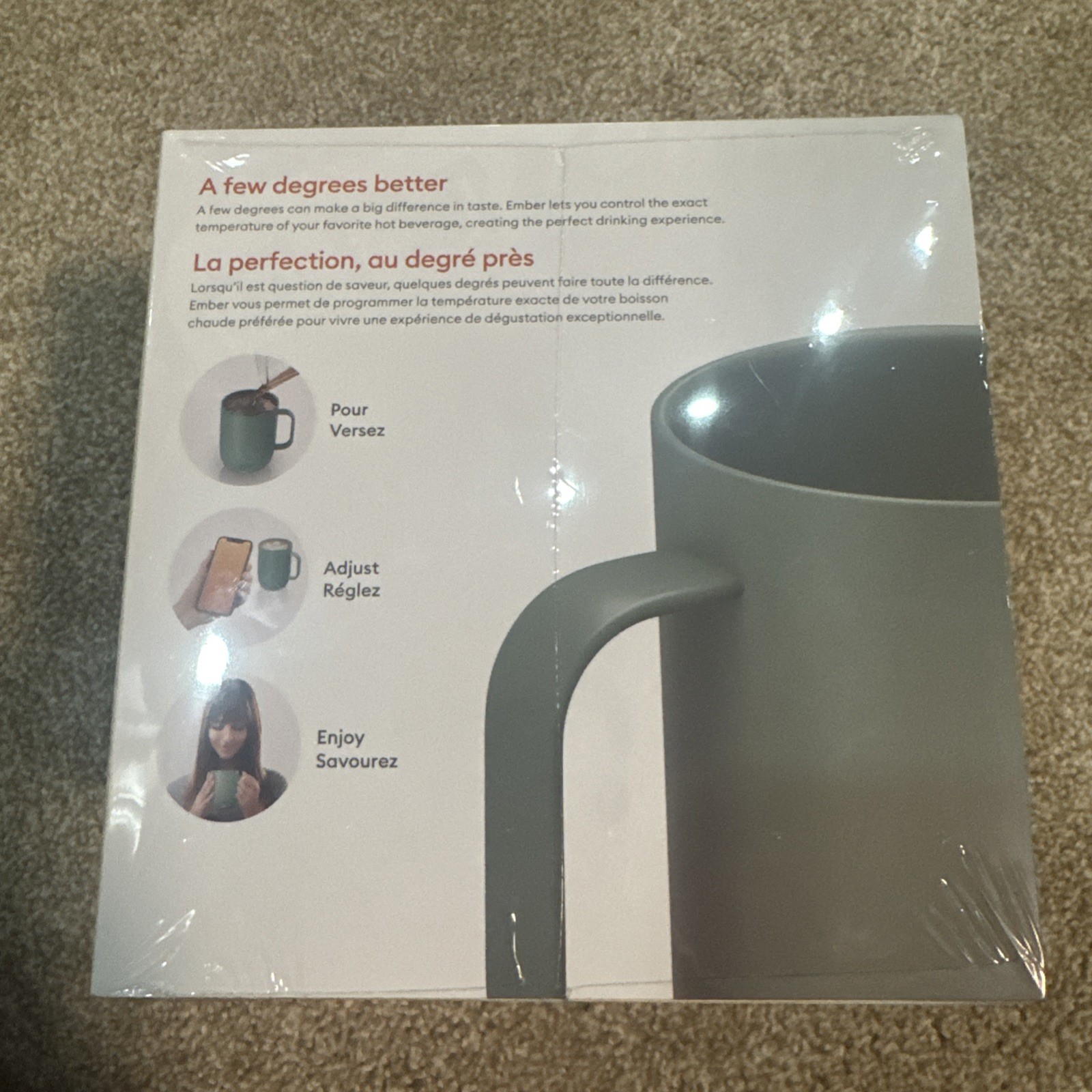Ember Mug 2 Temperature Control Heated Smart Mug 14 oz Sage Green New Sealed gallery