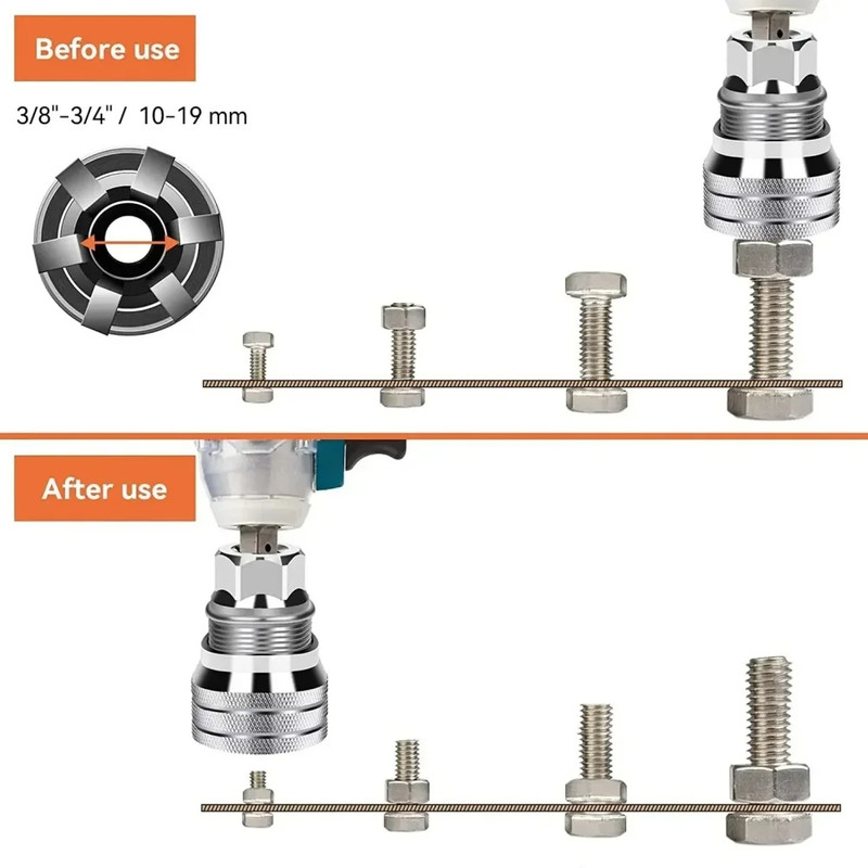 10-19mm Universal Socket Tool Adjustable Multifunction Wrench Sleeve Adapter Kit gallery