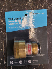 SELF DRAINING HOSE BIBB TYPE VACUUM BREAKER VB-222 CASH ACME NEW