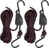 2PCS Kayak Rope Tie Downs Straps 1/4 x 12ft Adjustable Rope Ratchet Canoe Bow gallery