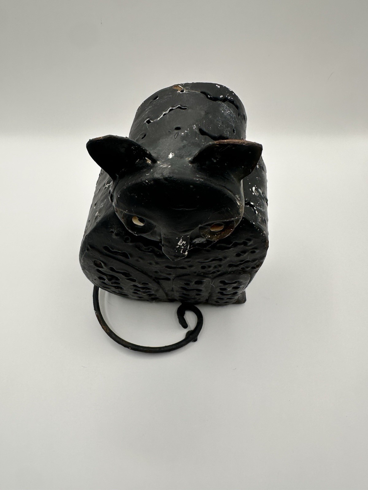 Rustic Cat Luminaria VTG Primitive Candle Lamp Lantern Metal Patio Garden gallery