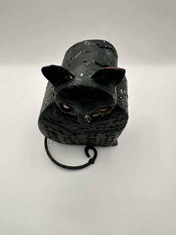 Rustic Cat Luminaria VTG Primitive Candle Lamp Lantern Metal Patio Garden gallery