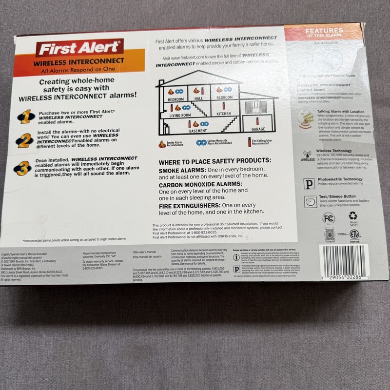 First Alert SA511CN2-3ST Wireless Interconnect Battery Operated Smoke Alarm gallery