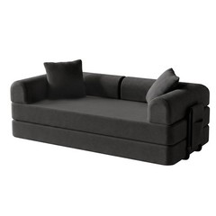 Space-Saving Compression Sofa Corduroy Skin-friendly Sleeper Bed Instant Setup