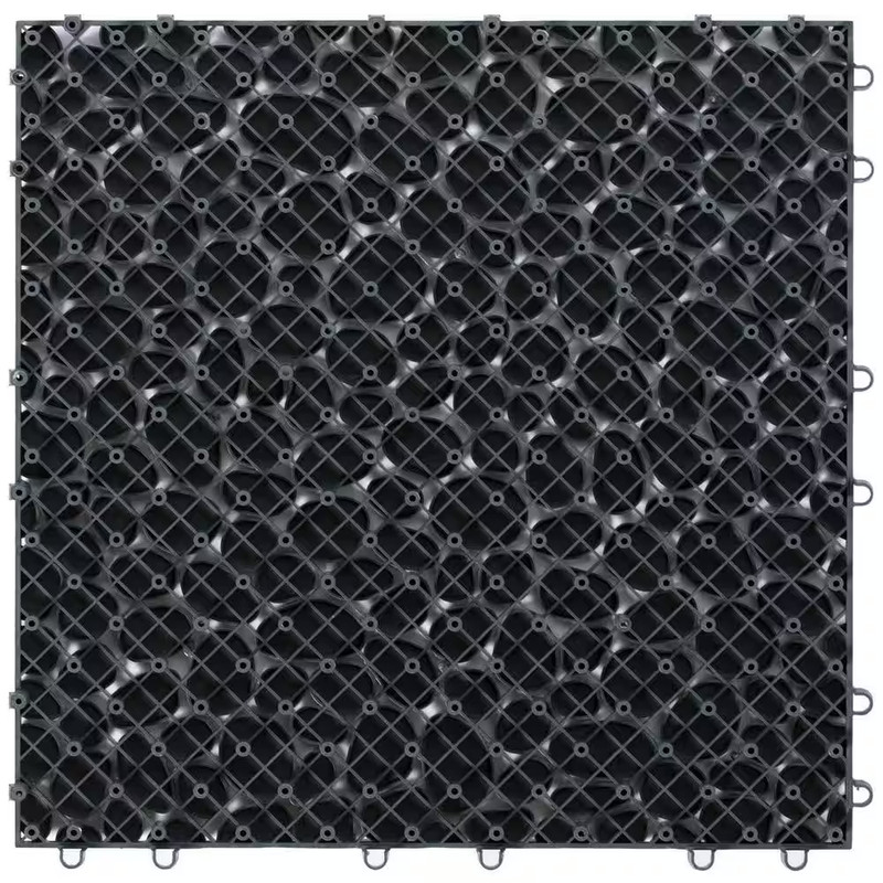 Plastic Interlocking Cobbled Stone Look Garden Pathway Tiles, Decorative Floor G gallery