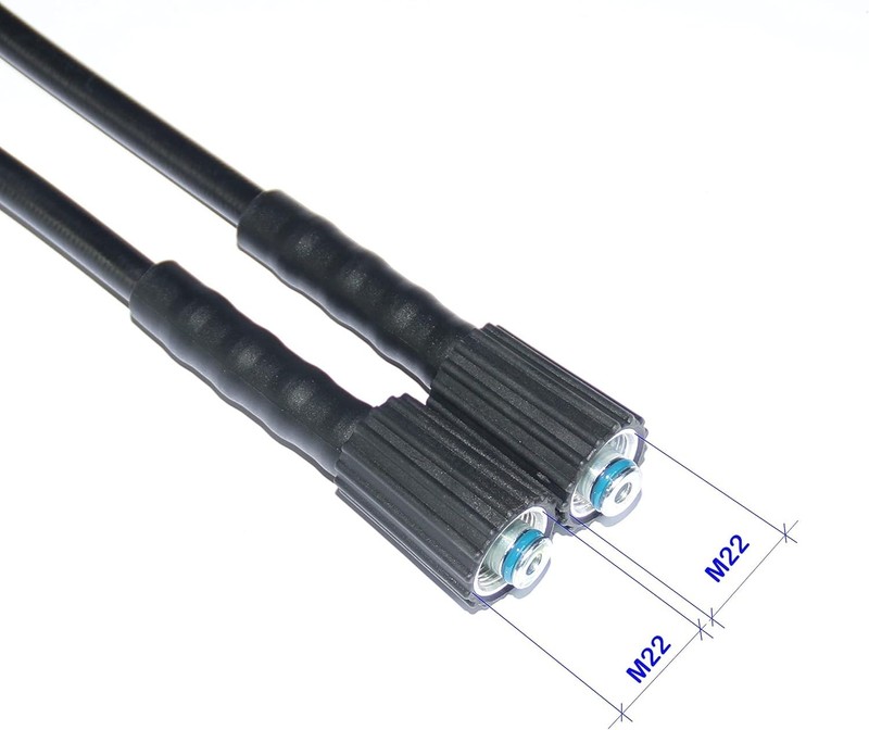Versatile 35FT High Pressure Washer Hose 1/4-inch with M22 Adapter Included gallery