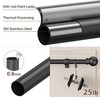 Black Curtain Rods for Window 28 To 48 5/8 Inch Small Decorative Curtain Rod Set gallery