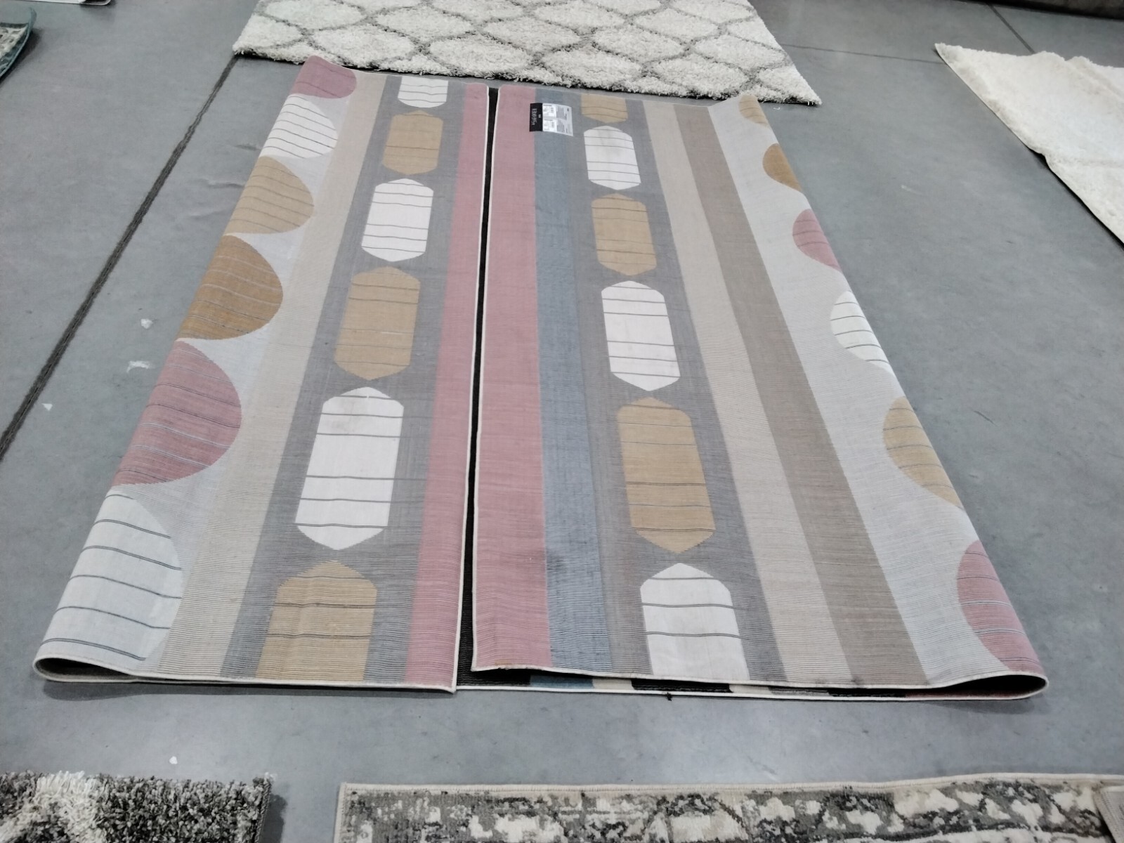 GREY / ORANGE 9' X 12' Back Stain Rug, Reduced Price 1172728763 ORW367H-9 gallery