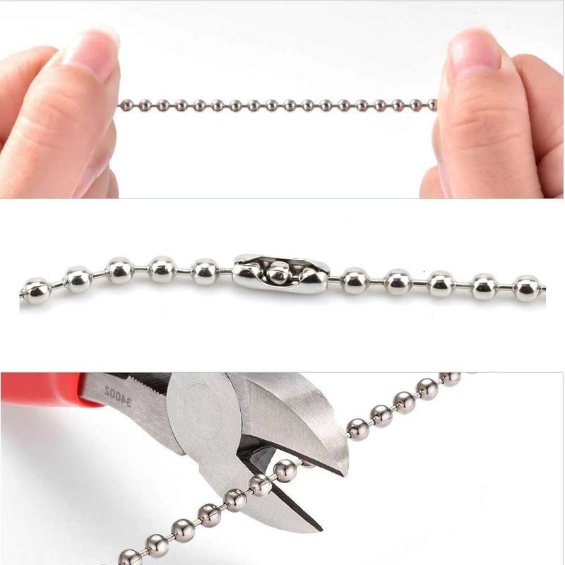 2 Pack Pull Chain String Extension with Connector for Ceiling Fan Silver gallery
