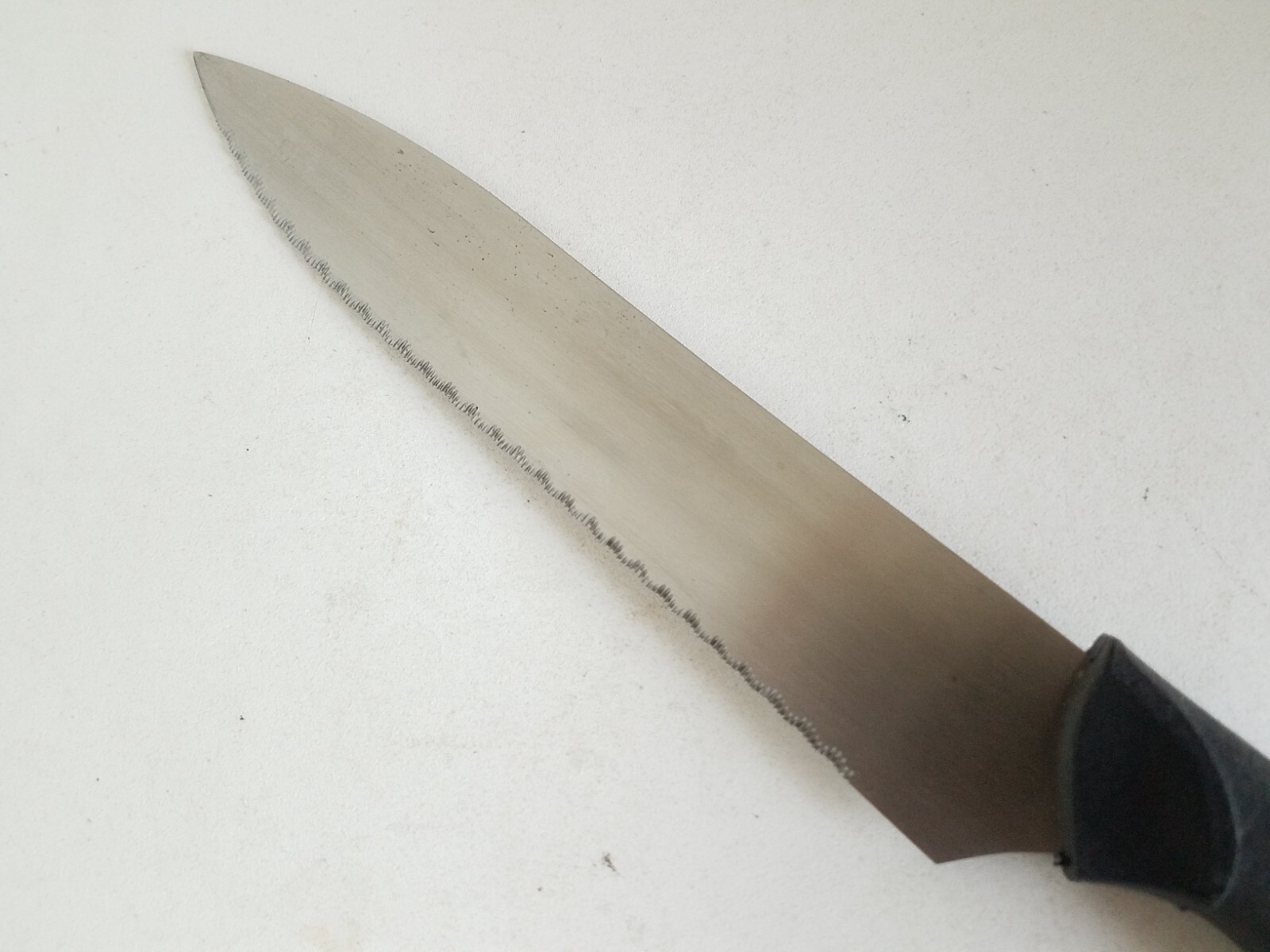 Serrated Stainless Steel Chef Knife Comfort Handle 13 In Overall 7 Inch Blade gallery
