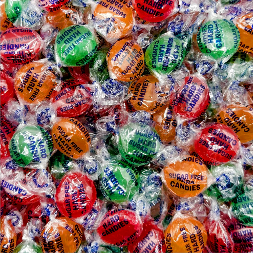 Sugar Free Assorted Fruit Discs Hard Bulk Candy - 1LB , 2LB | Free Shipping!