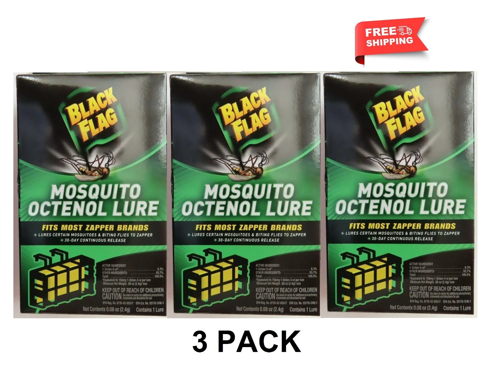 Black Flag Mosquito Octenol Lures - Model BZ-OCT1 (3 PACK) NEW gallery