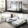 Twin over Twin Bunk Beds Frame Ladder 2 Drawer Bedroom Dorm for Kids Child Adult gallery
