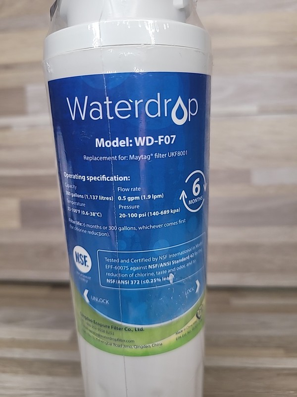 WaterDrop Refrigerator Water Filter Model WD-F07 ** BRAND NEW gallery