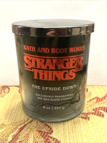 BATH & BODY WORKS STRANGER THINGS THE UPSIDE DOWN SINGLE WICK 8 OZ CANDLE NEW