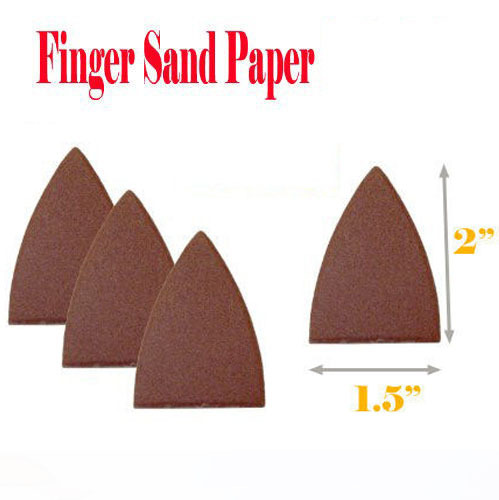 2" Detail Triangular Sanding SandPaper for Oscillating Multi tool Pad Paper gallery