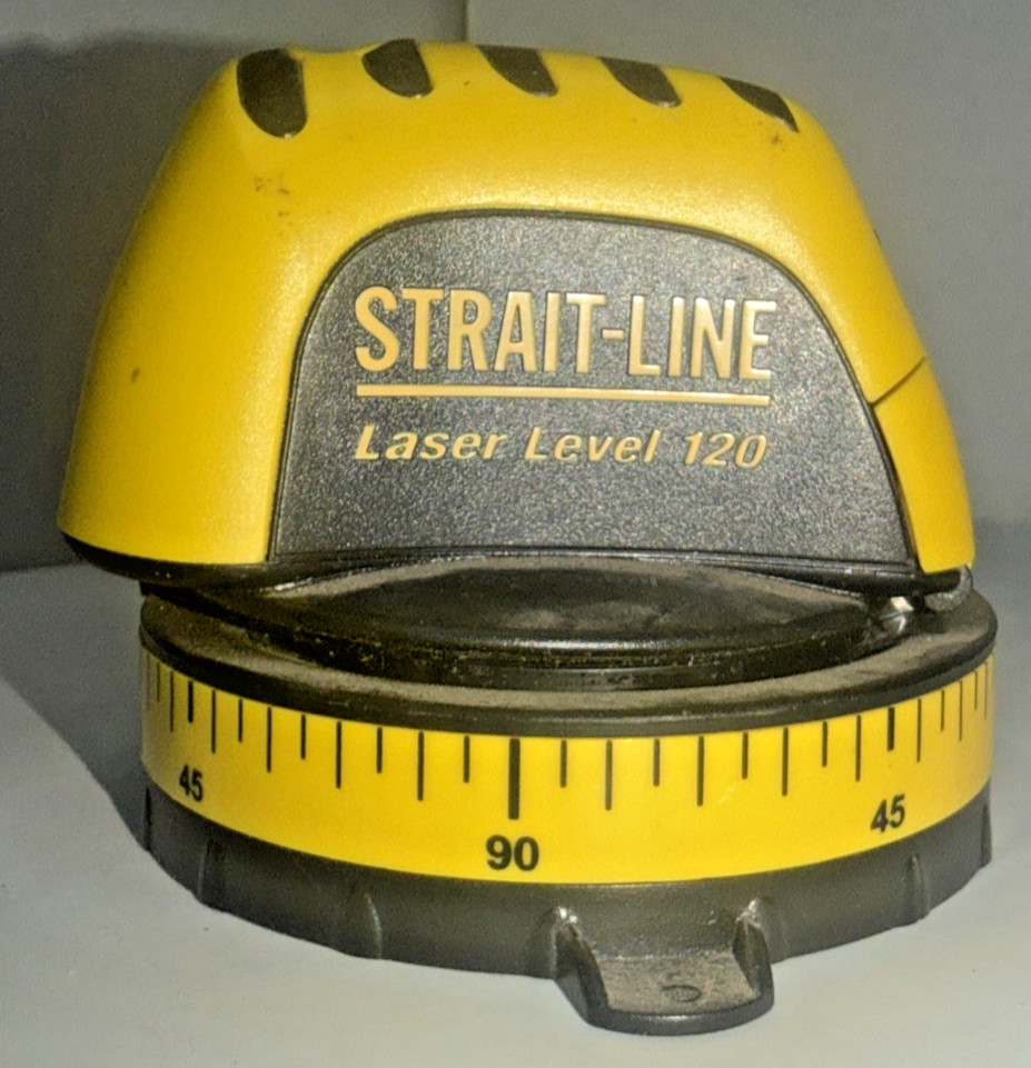Strait-Line Laser Level 120 4x Brighter Level Plumb 360 Rotation AA Battery