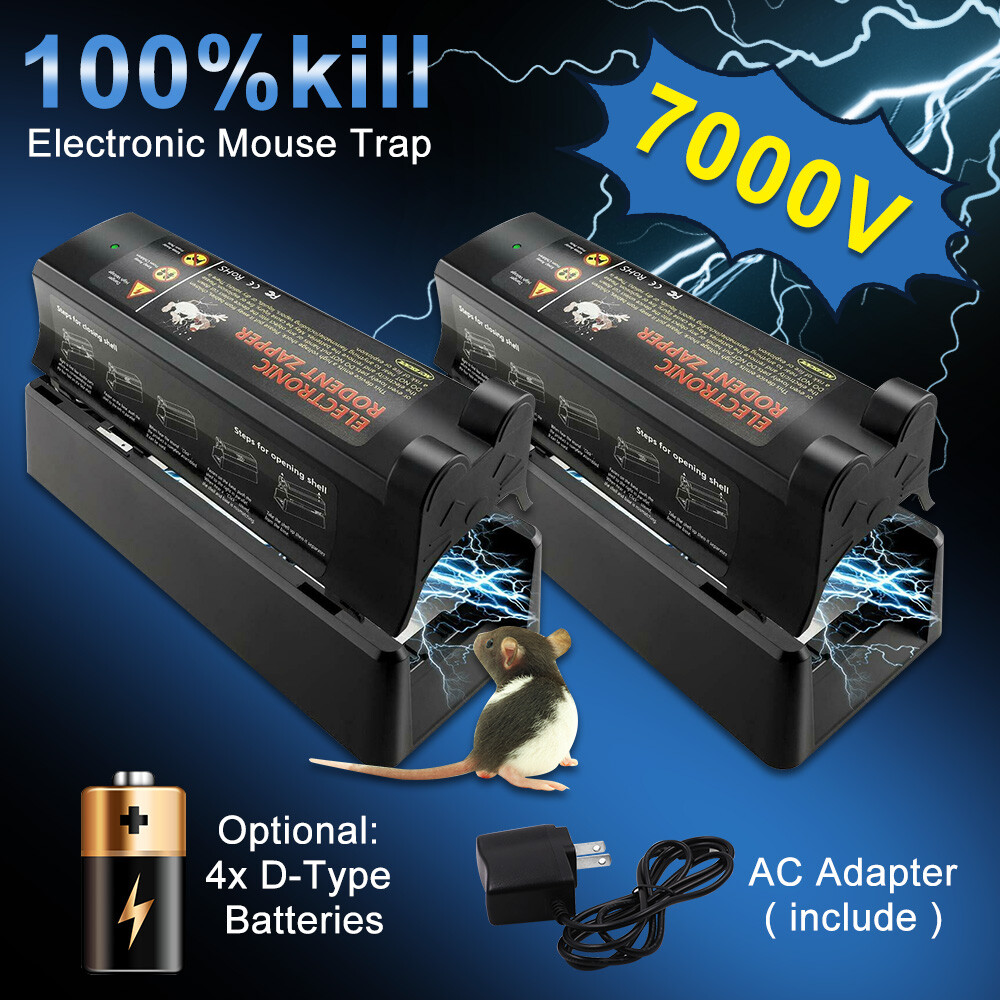 Electronic Mouse Trap Victor Control Rat Killer Pest Electric Rodent Zapper US gallery