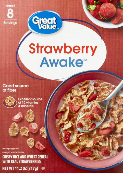 Great Value Strawberry Awake Breakfast Cereal, 11.2 oz gallery
