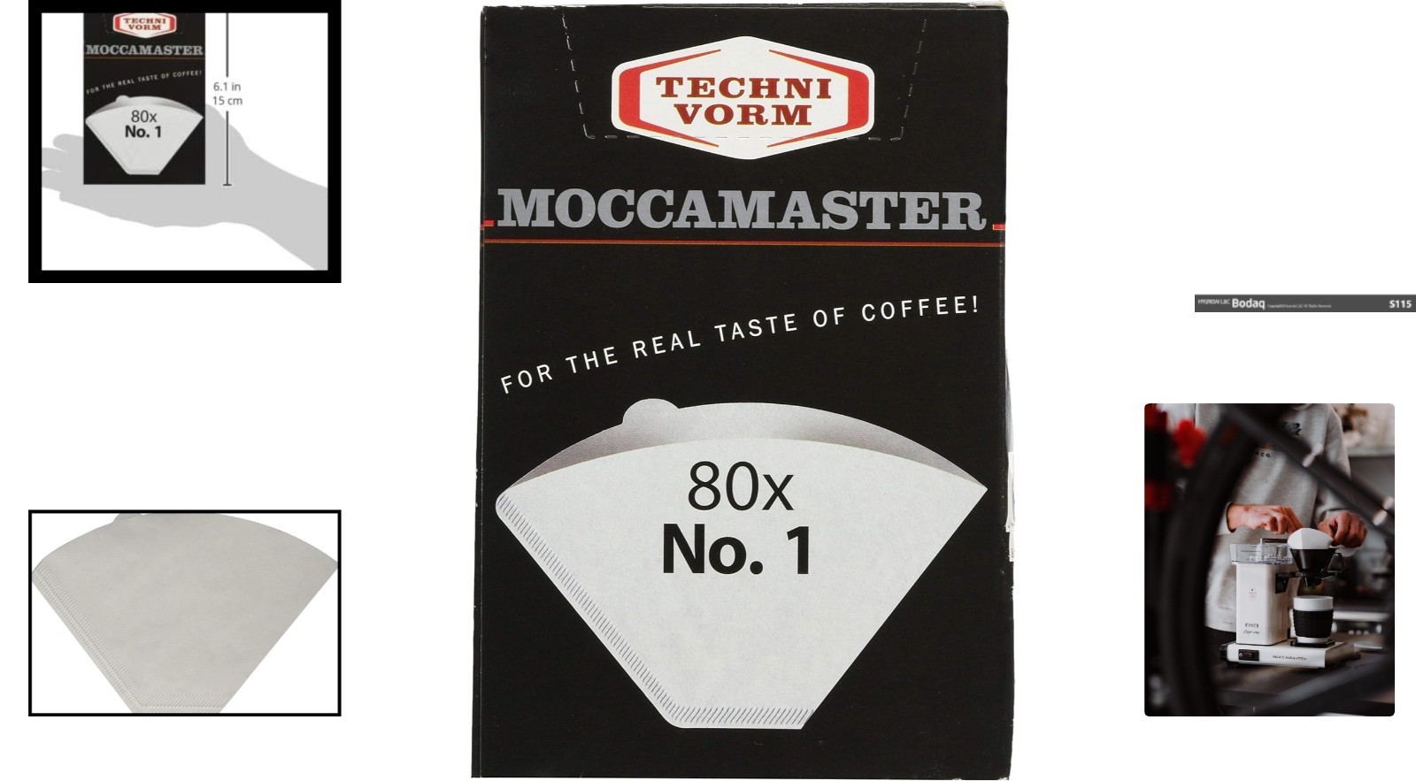 Technivorm 85090 Cup-One Paper Filters, 80 Count - Eco-Friendly & Bleach-Free gallery