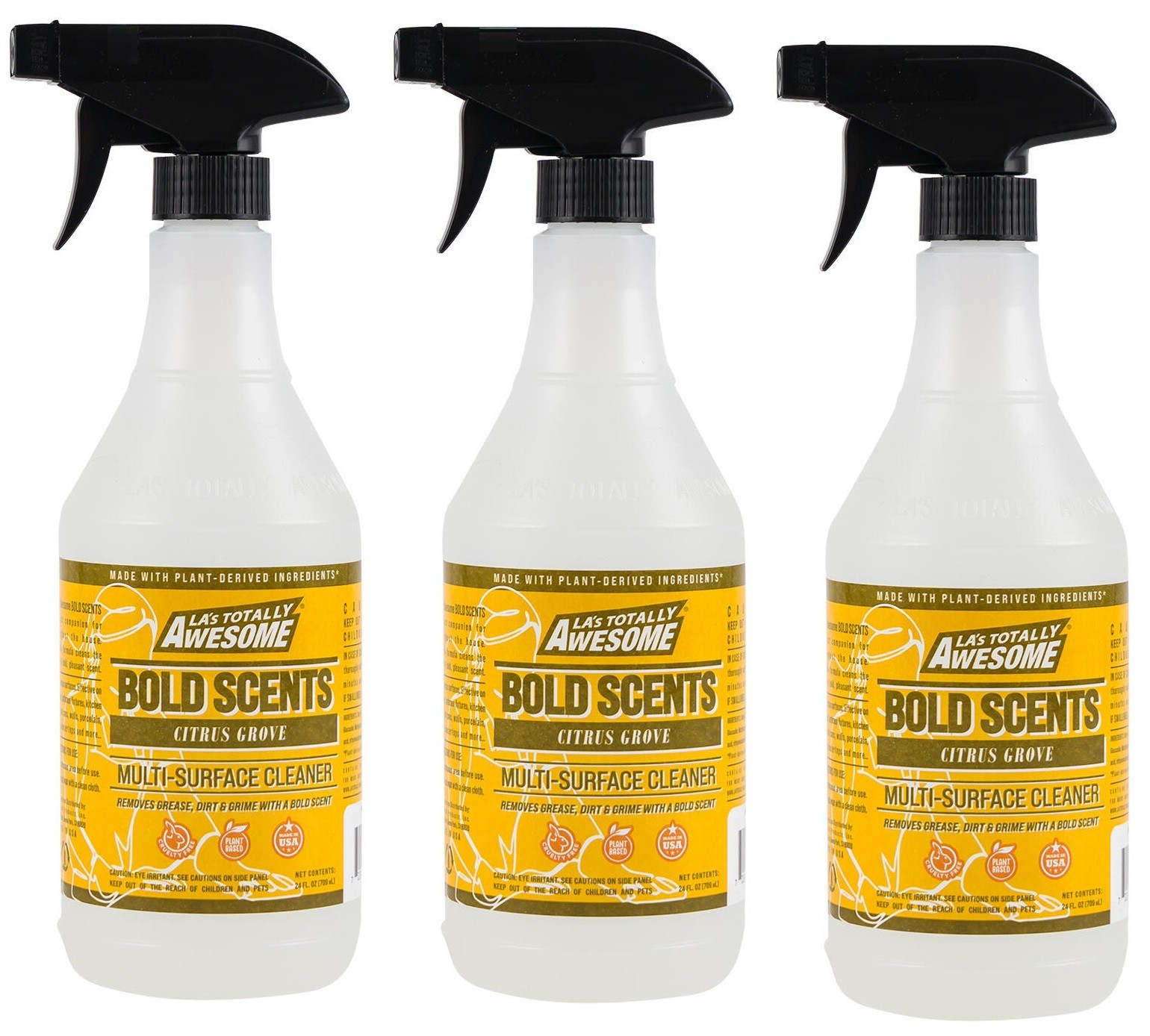 3 PACK- LA's Totally Awesome Citrus Plant-Based Cleaner Removes Grease 24 Oz. gallery