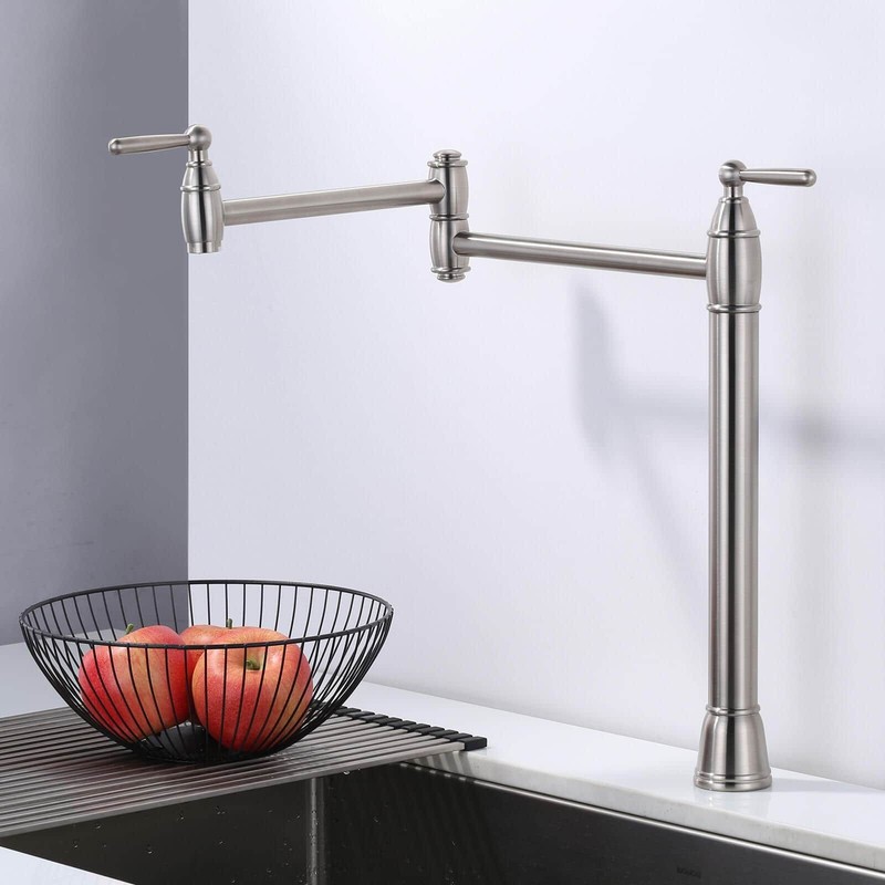 Deck Mounted Pot Filler with Double Handle gallery