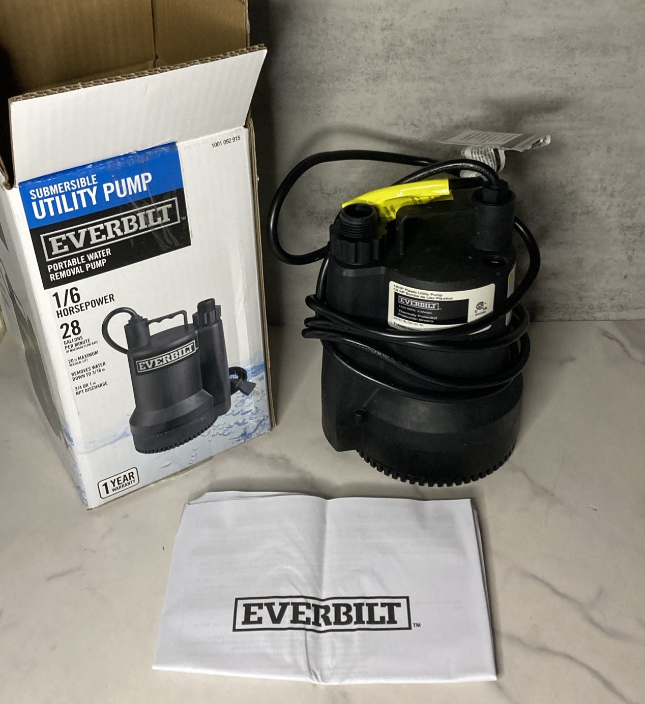 Everbilt 1/6 HP Plastic Utlity Pump SUP54-HD gallery