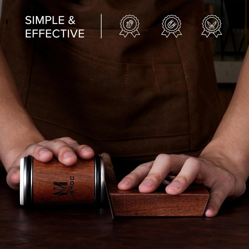 Rolling Knife Sharpener-Diamond & Ceramic Knife Sharpening Kit with 15/20 Angles gallery