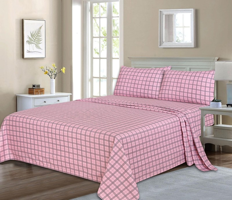 RUVANTI Flannel Sheets Queen Size - 100% Cotton Brushed Bed Sheet Sets - Deep Po gallery