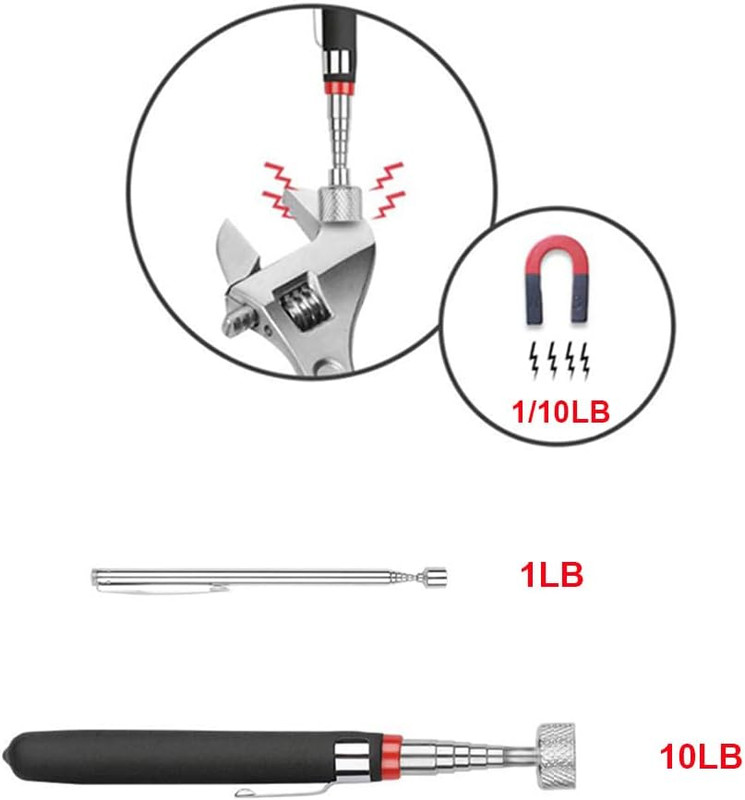 4 Pack Telescoping Magnetic Pickup Tool Set Flexible Grabber Claw Retriever gallery