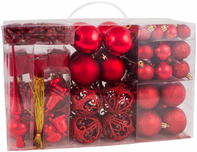 BRUBAKER 101 Pieces Shatterproof Christmas Tree Ornaments - Multiple Colors gallery