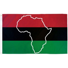 AFRICAN MAP NOVELTY 3’X 5′ POLY FLAG