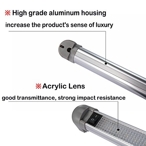 LED Light Fixture 18.5" Compact Size, 6000K Cool-White Even 18.5 inch 2-Pack gallery