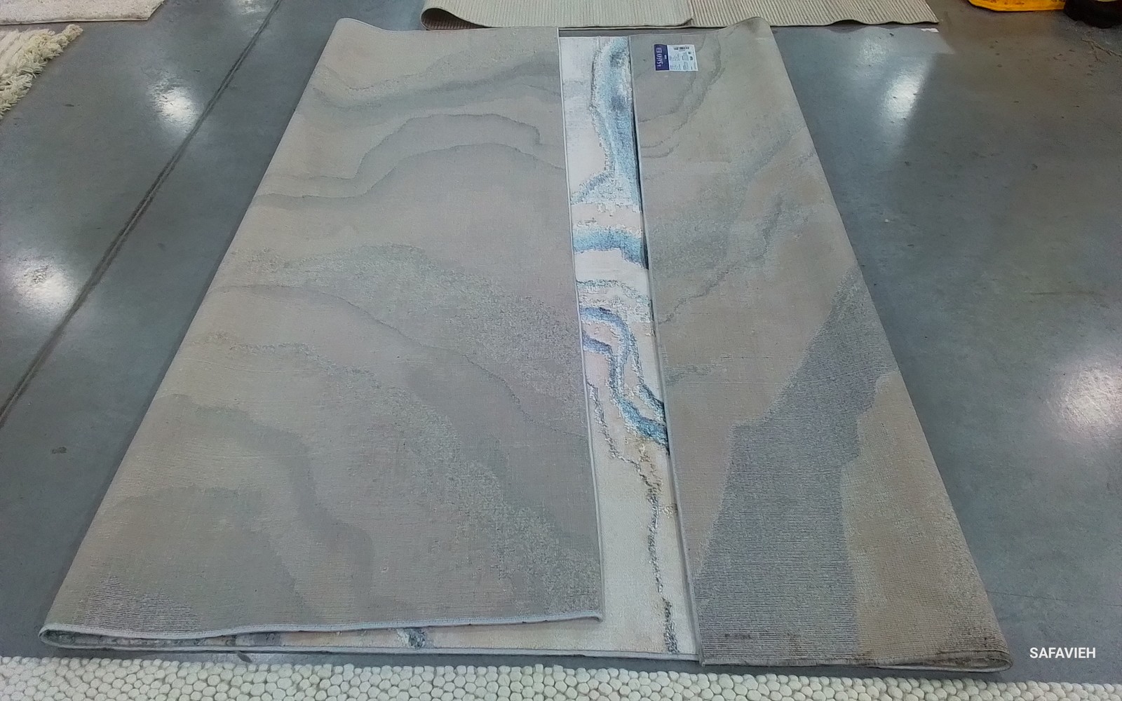 GREY / BLUE 8'-0" x 10'-0" Back Stain Rug, Reduced Price 1172797351 ALN104F-8 gallery