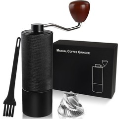 Non-Detachable Manual Coffee Grinder with 25 Level Stainless Steel Conical Bu…