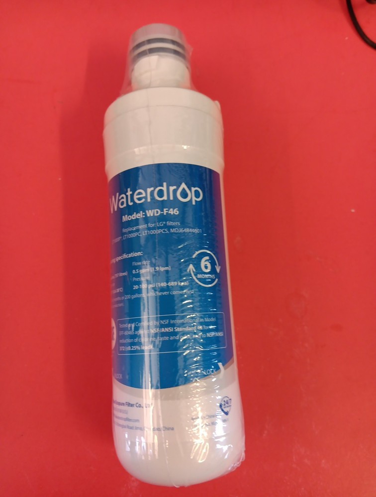 Waterdrop Refrigerator Filter Replacement WD-F46 NIP Free Shipping B63