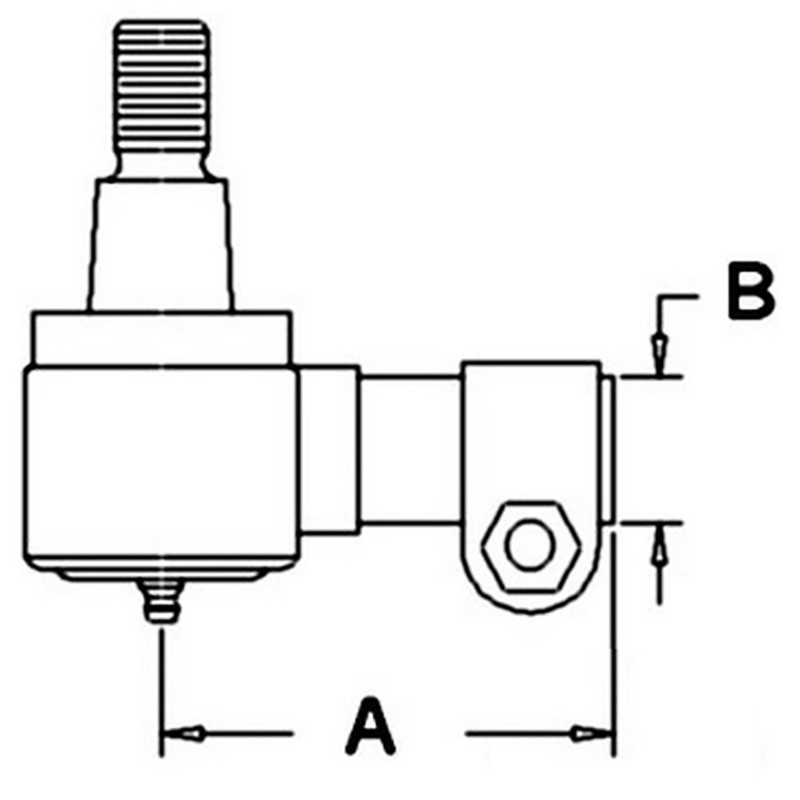 Steering Cylinder End Fits Case/International Harvester Replaces 186796C1 gallery