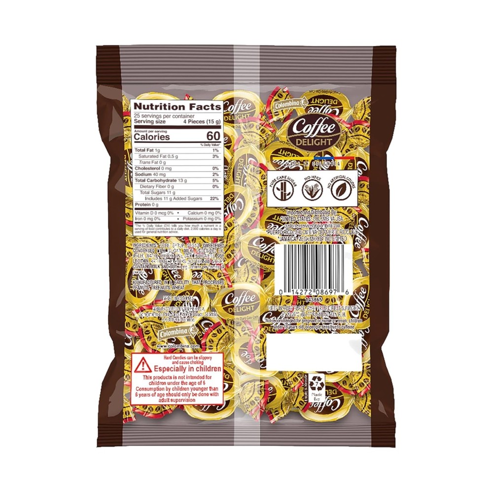 Individually Wrapped Coffee Candy, 200 Count