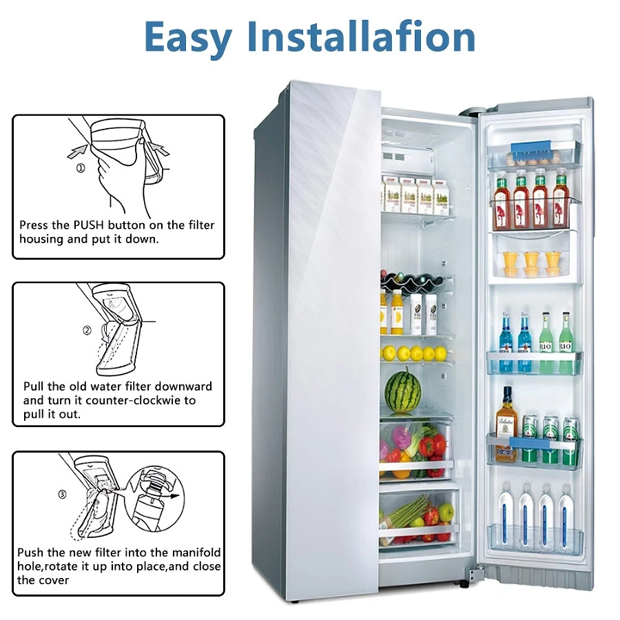 LG LT1000P Replacement Refrigerator Refresh Ice Water Filter ADQ747935 US gallery