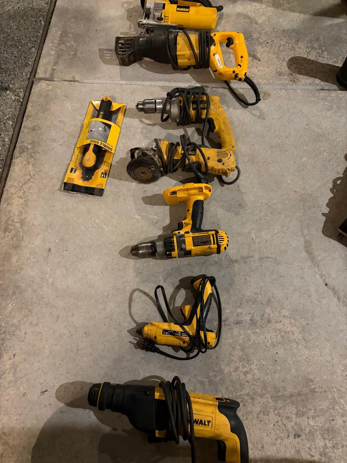 DEWALT 8-Tool Set Drill/Driver, Saws, Grinder Corded/Battery w/ Chargers gallery